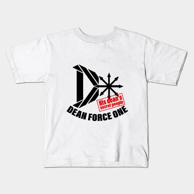 Dean Force One Kids T-Shirt by Deandale Community Collidean